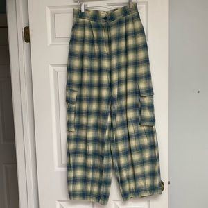 Urban Outfitters Green Plaid Pants